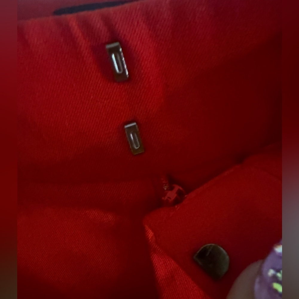Cynthia Rowley Cotton Twill Trousers Red Sz 2 $159 Chic Preppy Career NWT - Picture 3 of 6